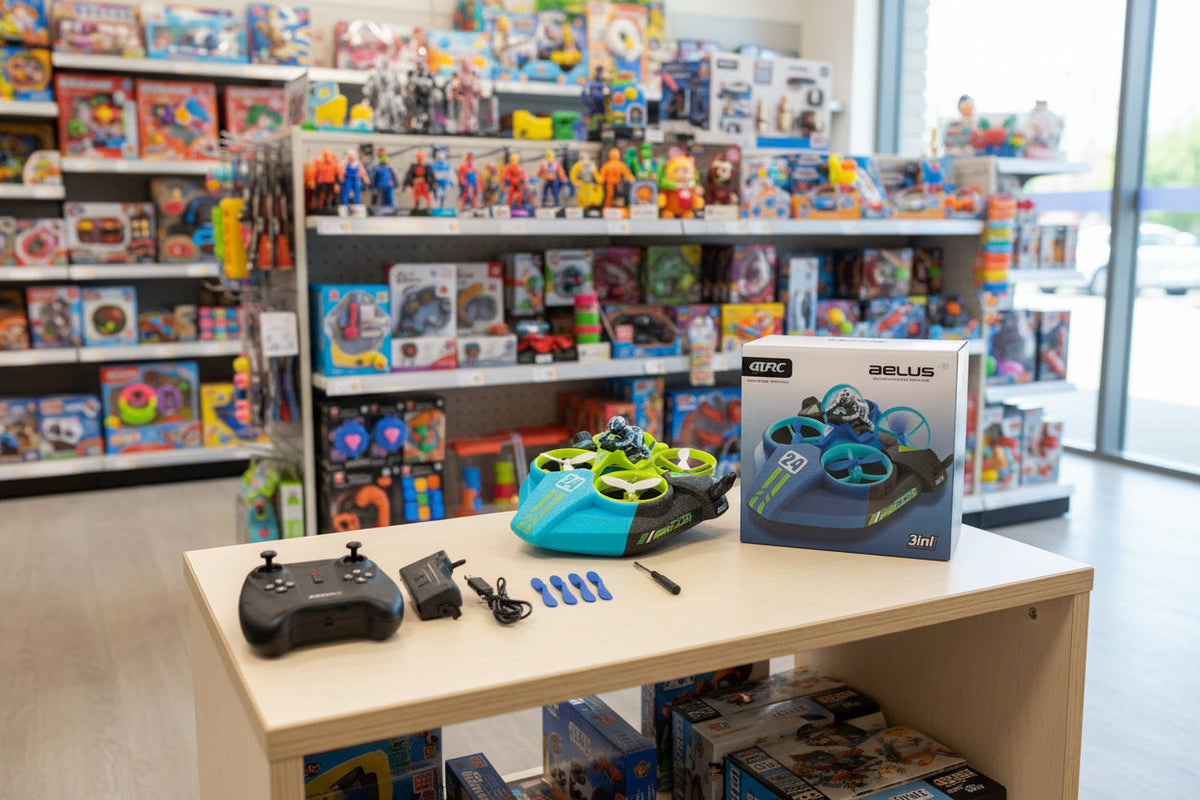 REMOTE CONTROL FOUR-AX FLYING CAR