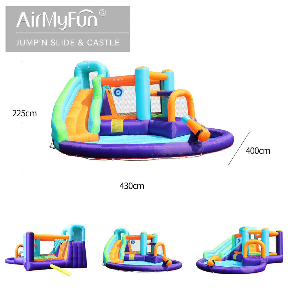 INF JUMPER SLIDE & POOL D-14ft.2" W-13ft.3" H-7ft.8"