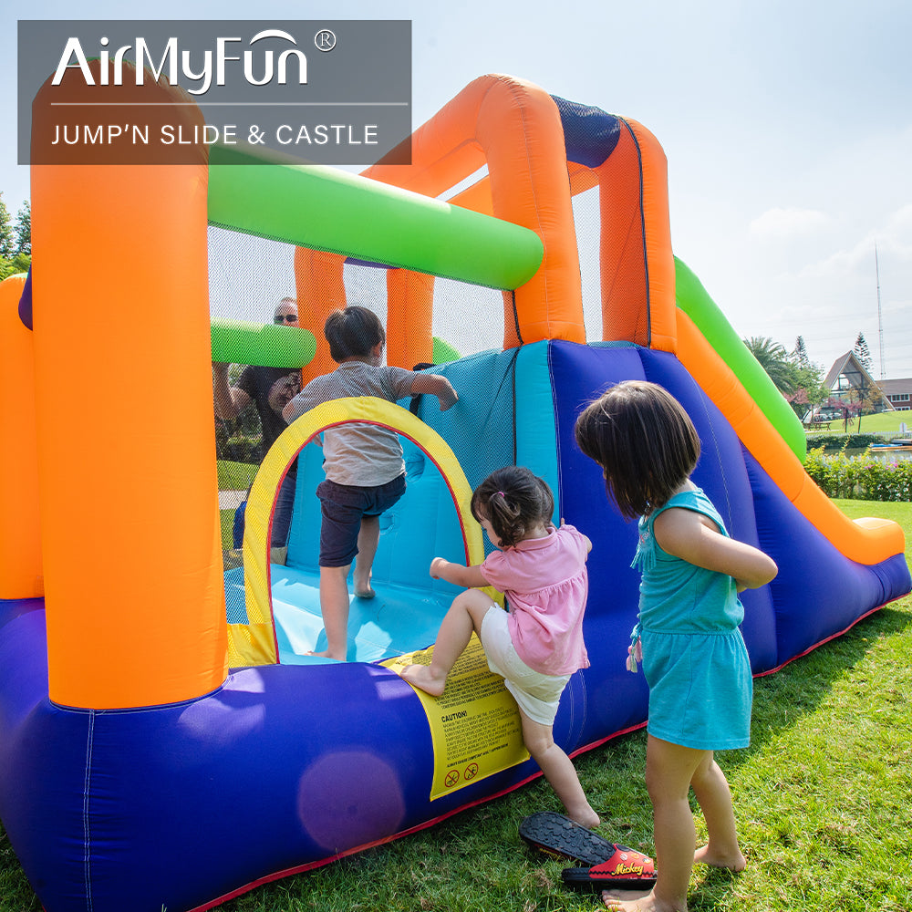 KIDS JUMPER & SLIDE D-13ft.123" W-6ft.5" H-7ft.21"