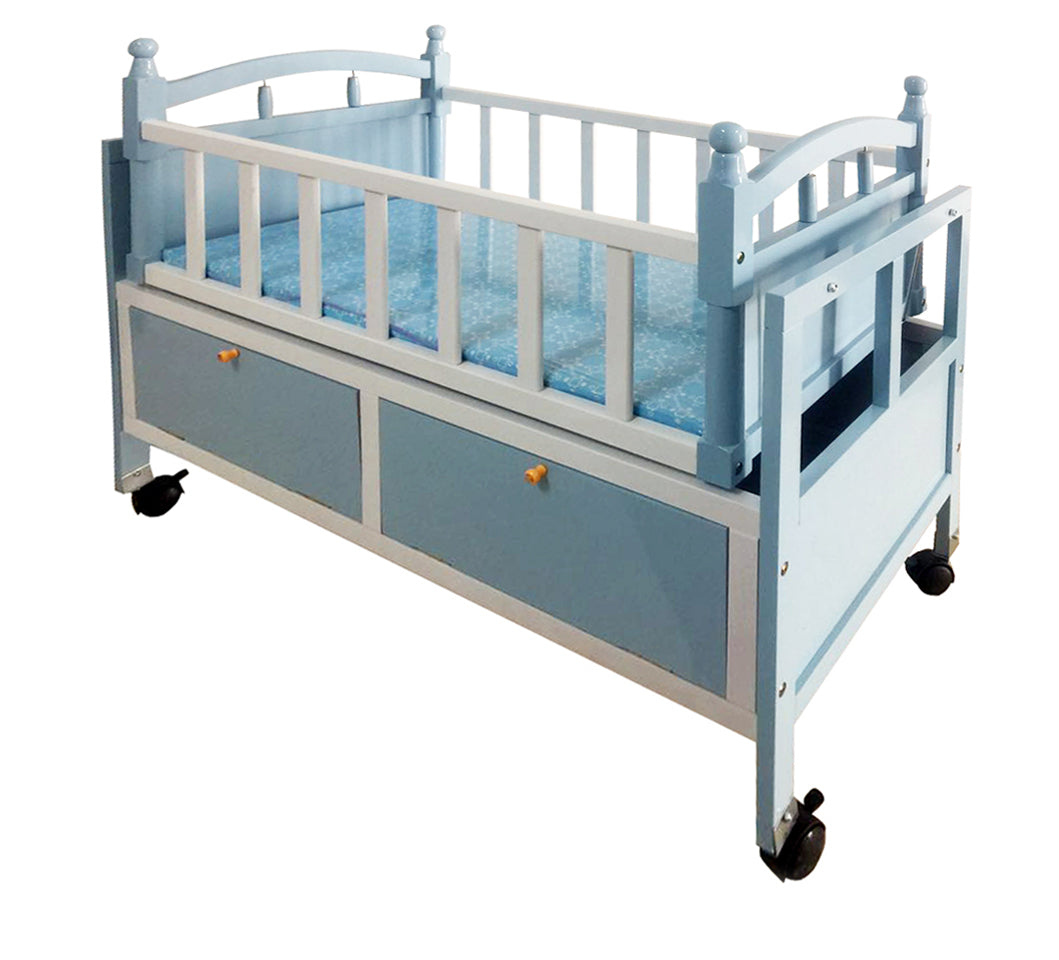 Junior Wooden Baby Bed with Drawer