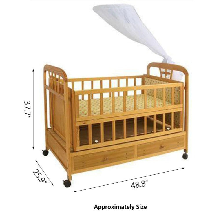 Junior Wood Baby Cot