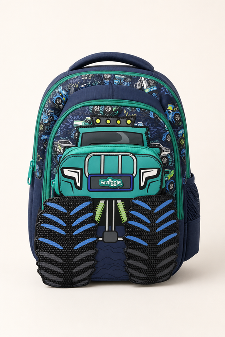 Aqua Multi-Pocket Fashion School Backpack available at Aryans Toys Pakistan