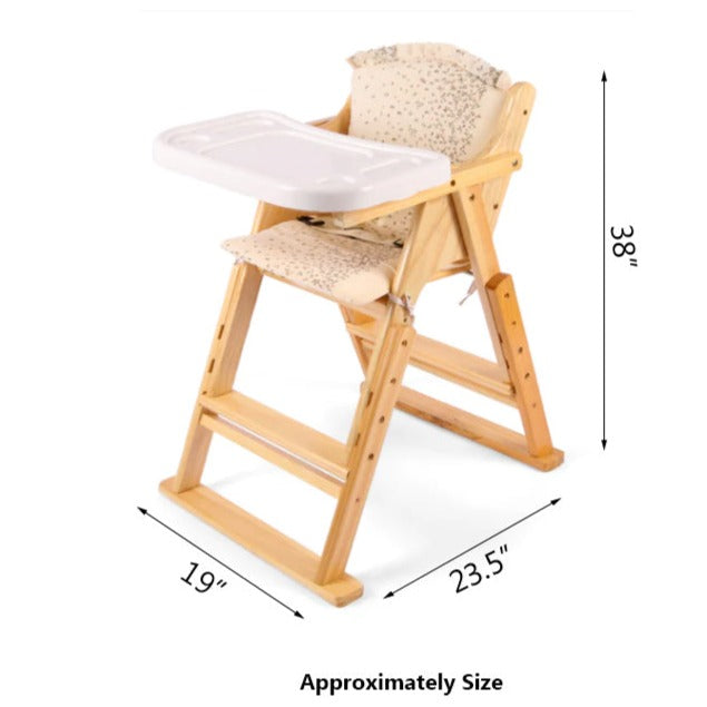 Wooden Baby High Chair H-6207