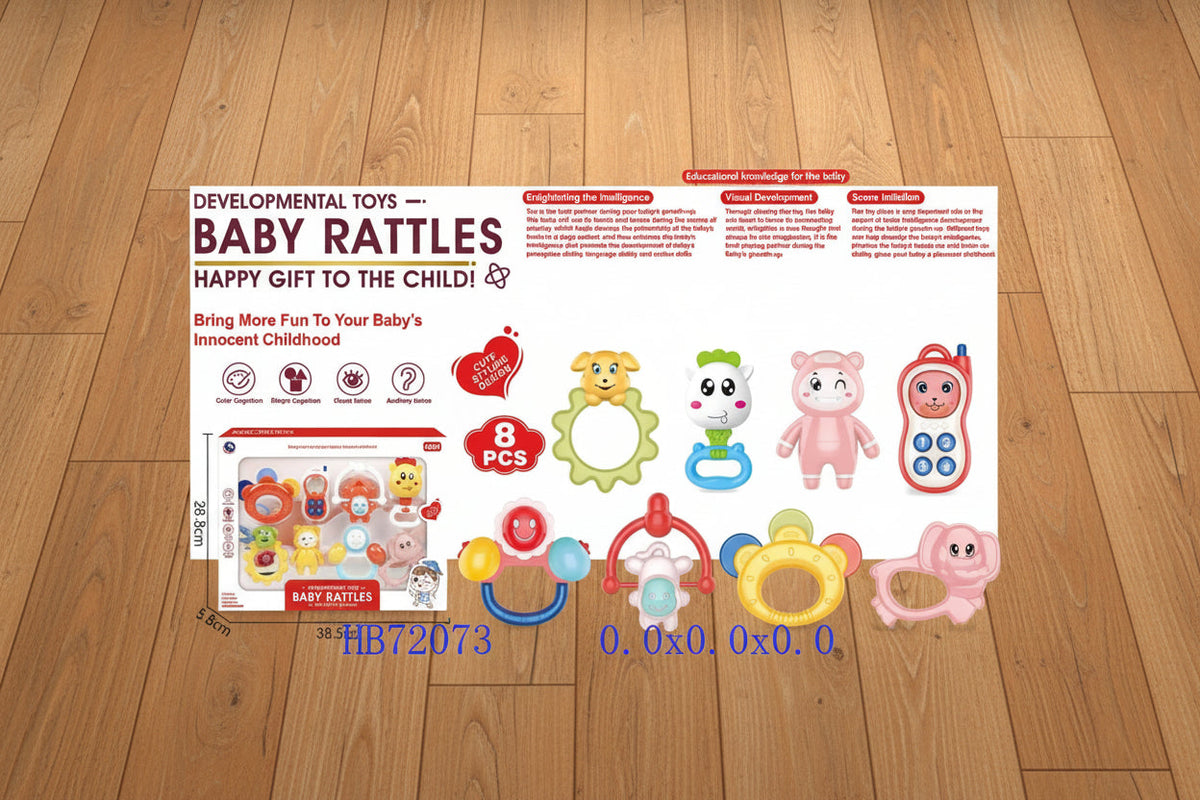 BABY RATTLE 8 Pcs