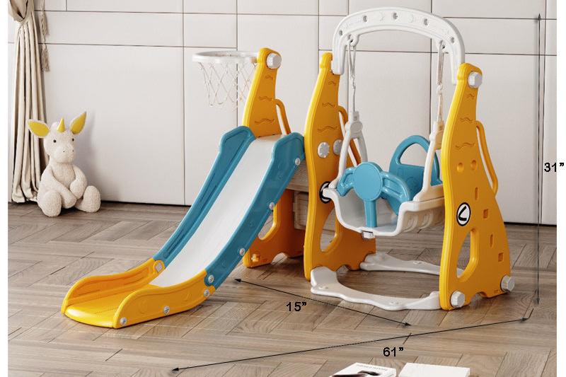 KIDS SLIDE & SWING L-61" W-15" H-31"