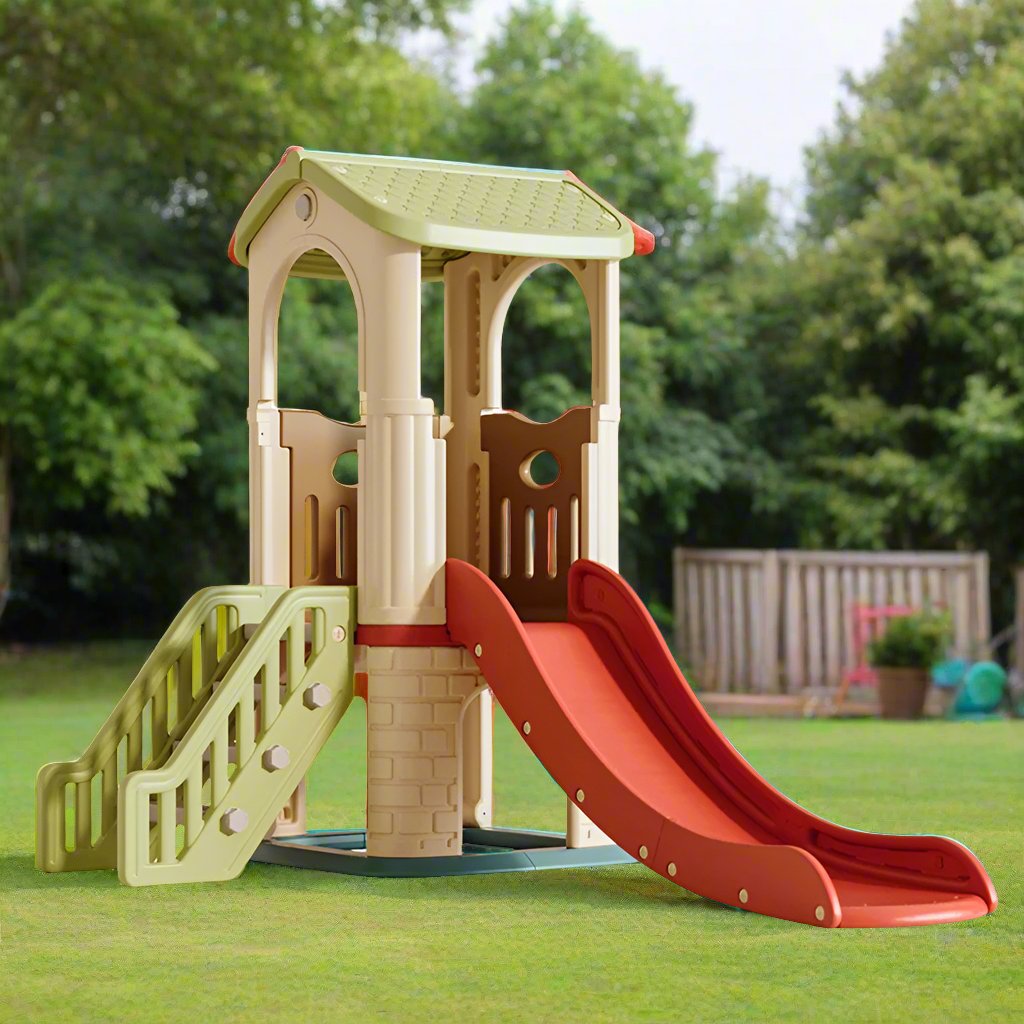 KIDS BIG PLAY HOUSE WITH SLIDE