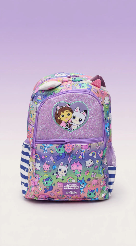 Smiggle Gabby's Dollhouse Glitter Backpack