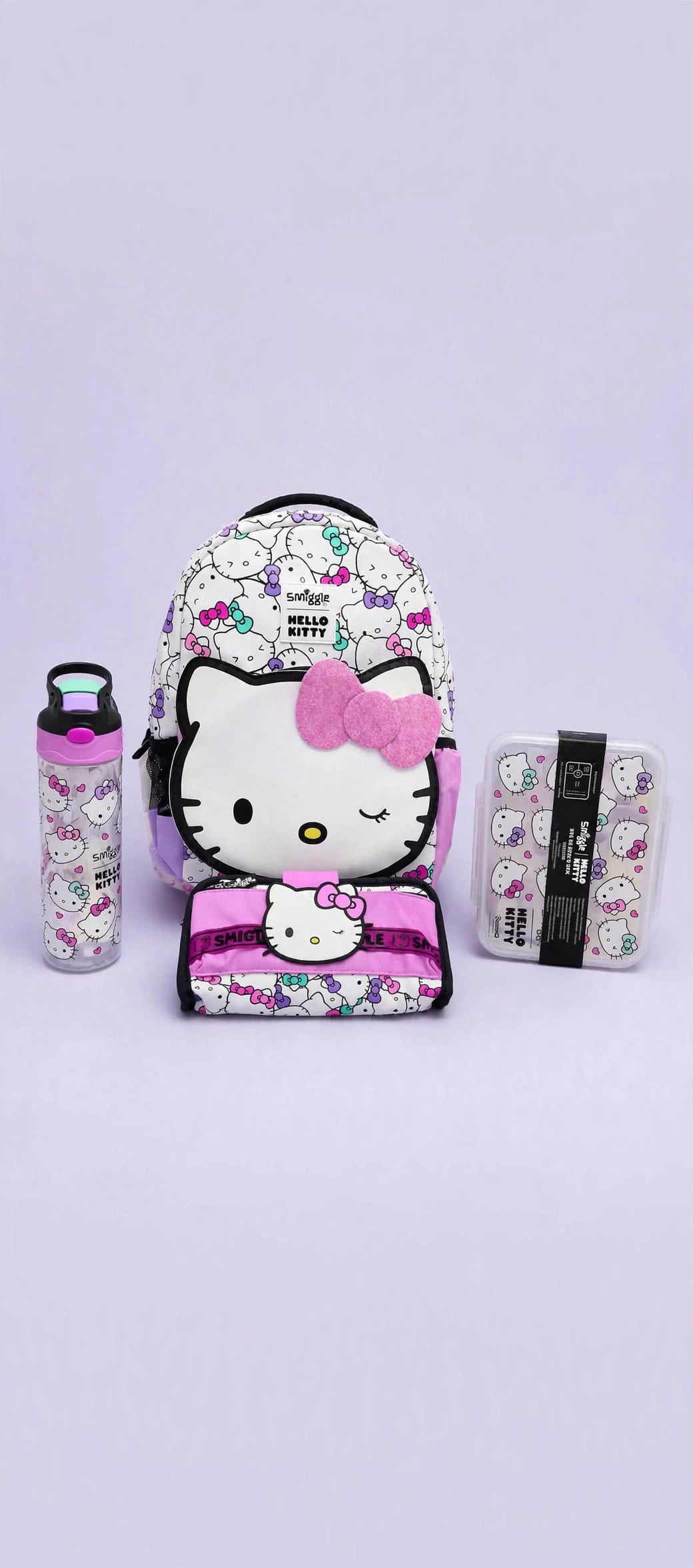 Hello Kitty School Set – Backpack Bottle Lunch Box Combo