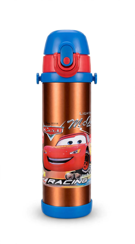disney pixar cars racing kids water bottle - copper & blue - alternate view