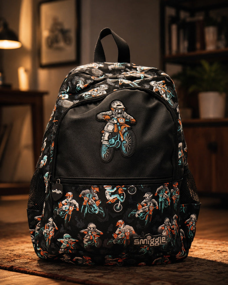 Smiggle Moto Rider School Backpack