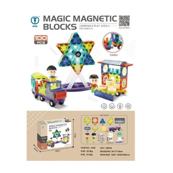 KIDS BLOCKS SET MAGNATIC