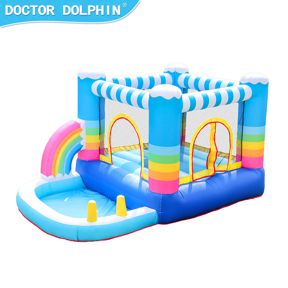 KIDS JUMPER SLIDE & POOL D-9ft.10" W-6ft.6" H-6ft