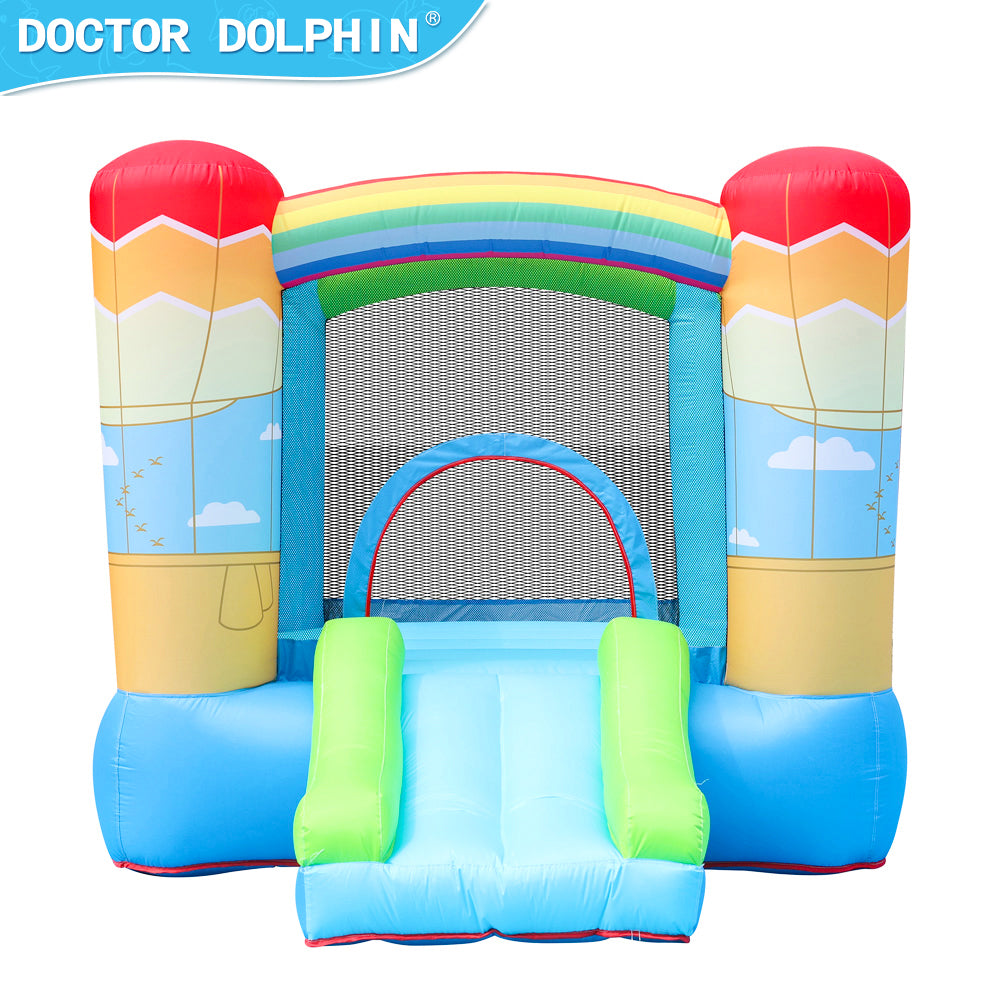KIDS JUMPER & SLIDE RAINBOW D-8ft.10" W-6ft.6" H-5ft.5"