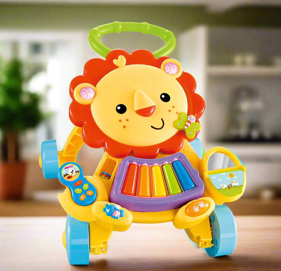 Musical Piano Lion Baby Walker