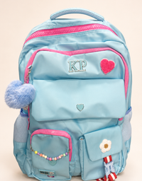 3D Monster Truck Kids Backpack – Teal & Navy available at Aryans Toys Pakistan
