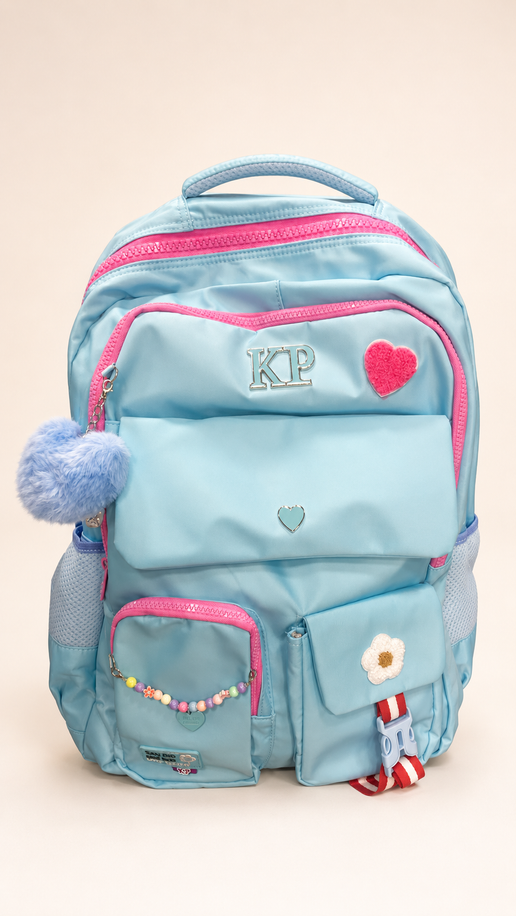 3D Monster Truck Kids Backpack – Teal & Navy available at Aryans Toys Pakistan