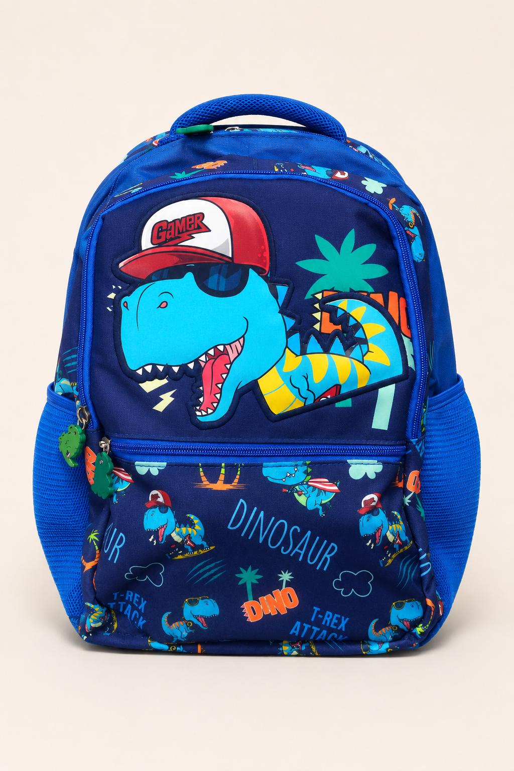 Gamer Dinosaur Kids School Backpack – Blue available at Aryans Toys Pakistan