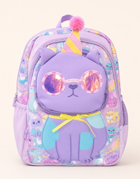 Party Cat Kids School Backpack – Lavender available at Aryans Toys Pakistan

