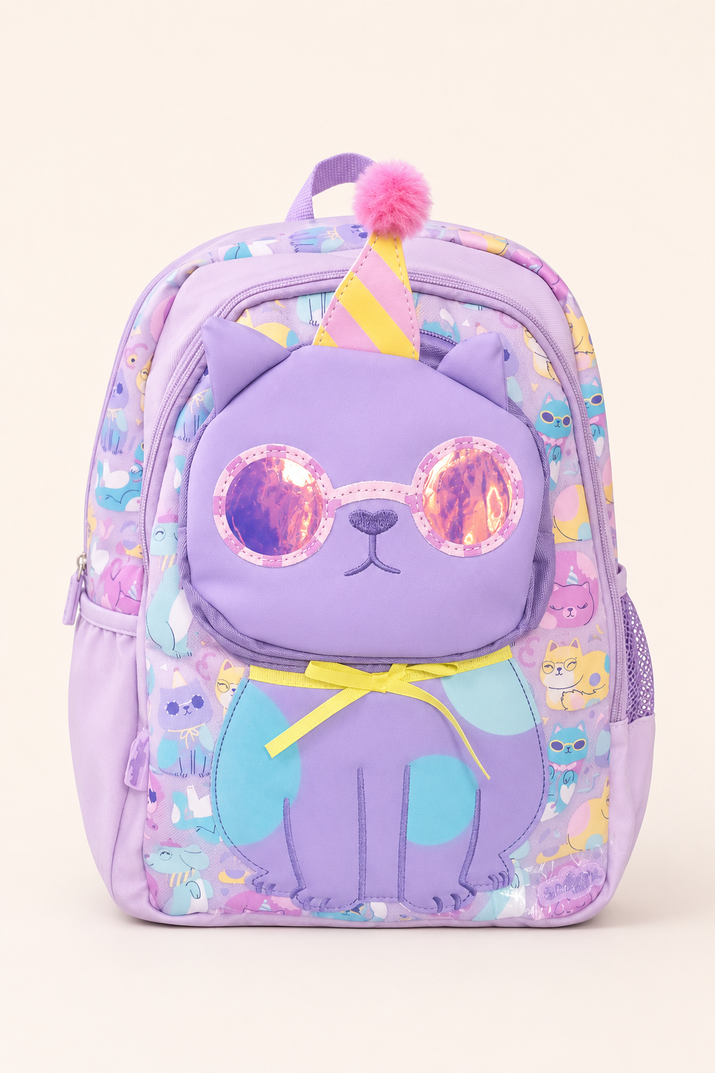 Party Cat Kids School Backpack – Lavender available at Aryans Toys Pakistan