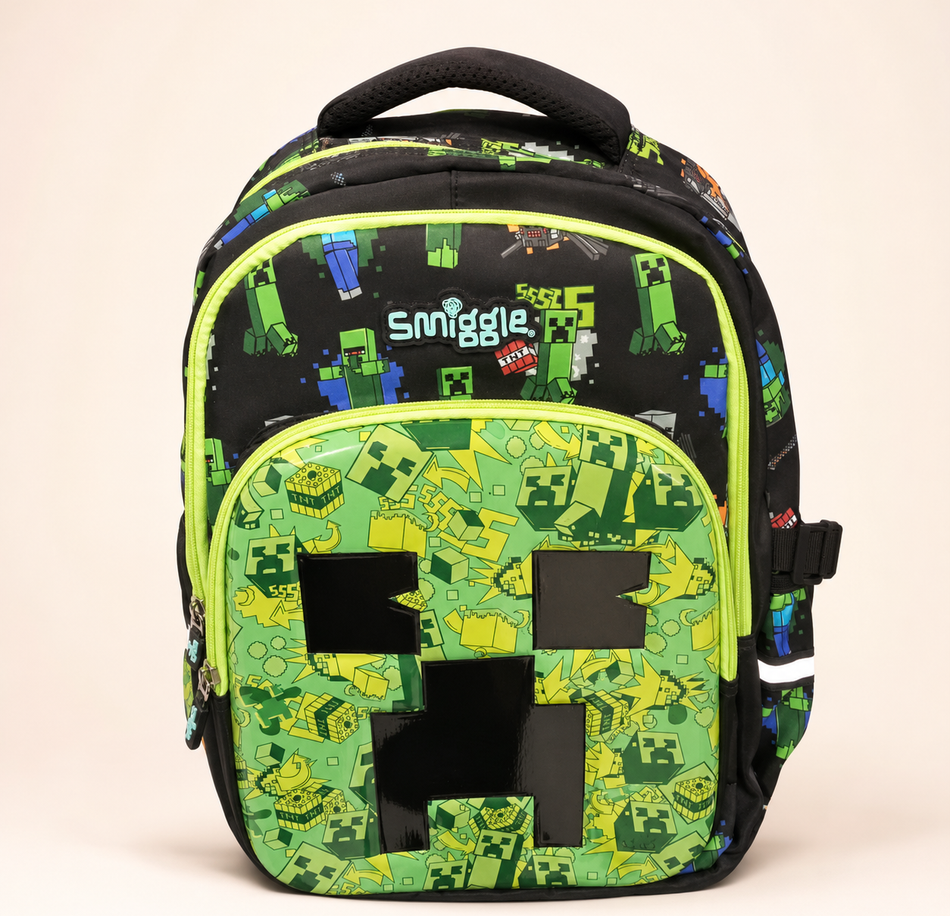 Navy Galaxy Bembel School Backpack available at Aryans Toys Pakistan