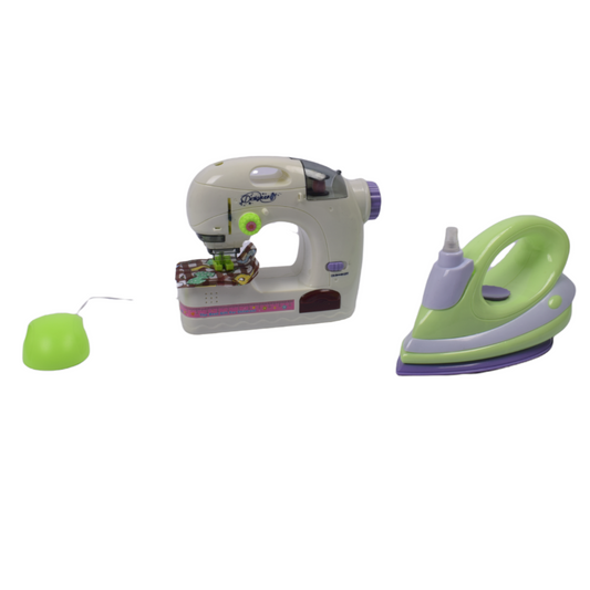 GIRLS TOYS - SEWING MACHINE+IRON