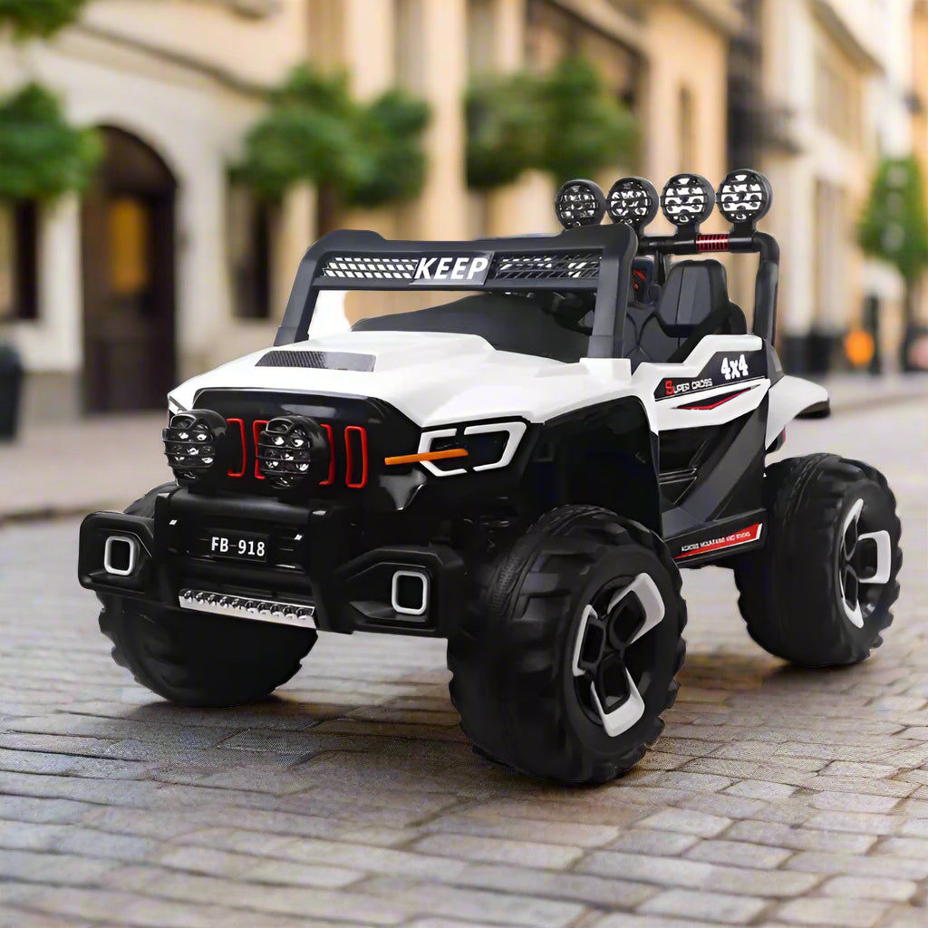 KIDS RIDE ON JEEP Green & White colour available