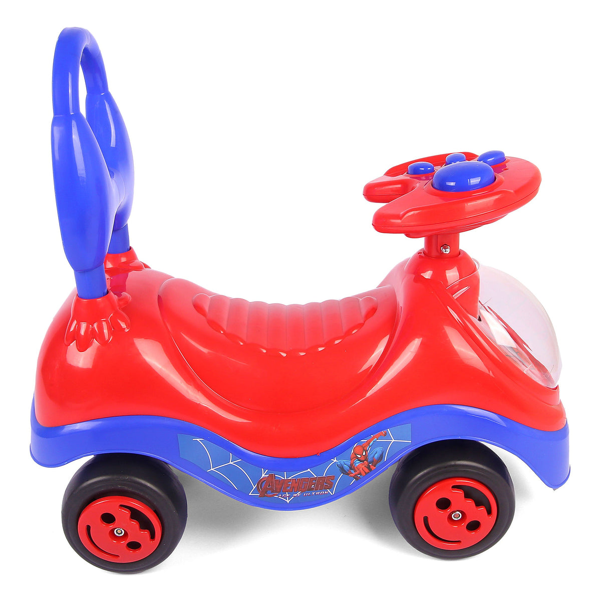 Spiderman Face Push Car