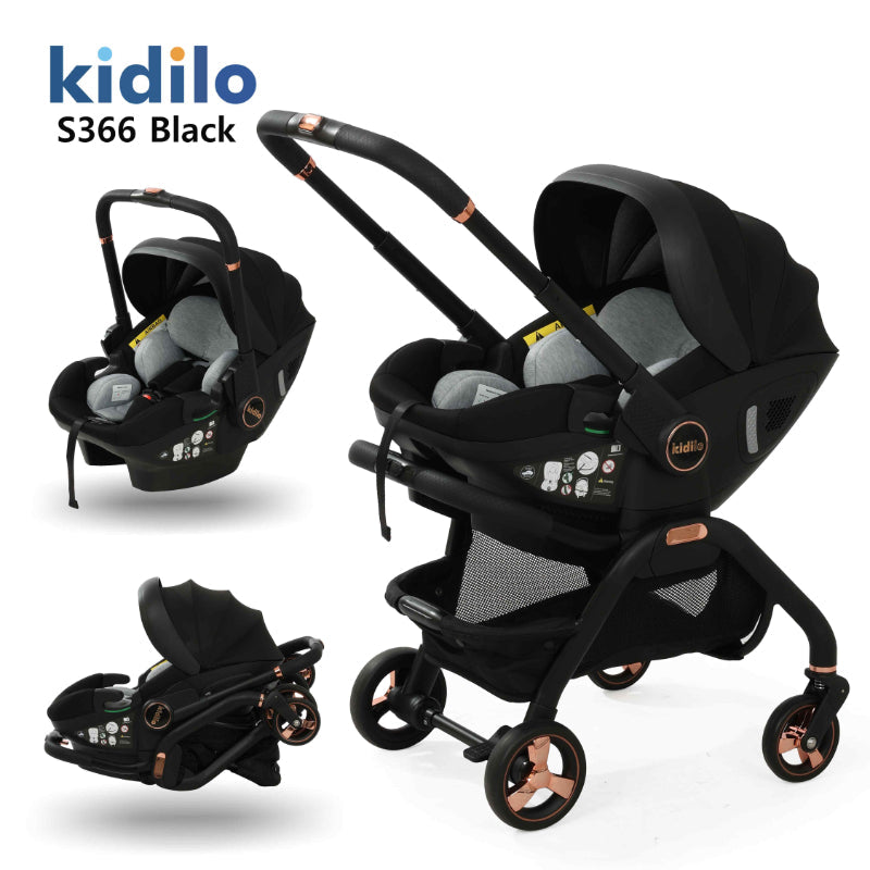 BABY STROLLER 3 IN 1  ONLY BLACK COLOUR AVAILABLE