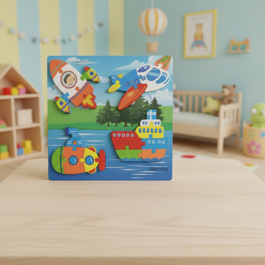 WOODEN  TOY SHAPE PUZZLE