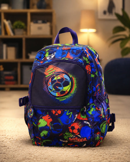 Smiggle Soccer Print Kids Backpack