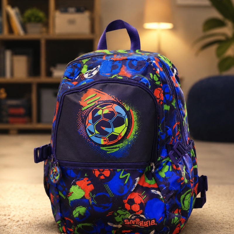 Smiggle Soccer Print Kids Backpack