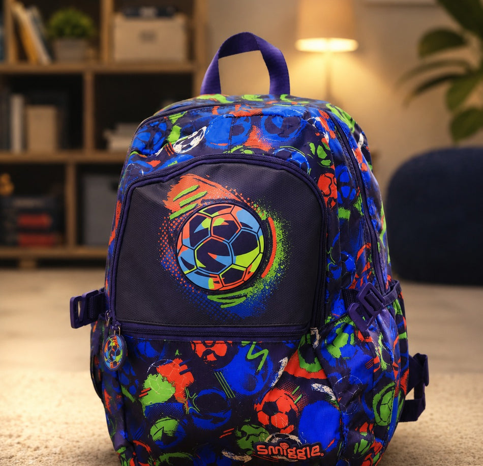 Smiggle Soccer Print Kids Backpack