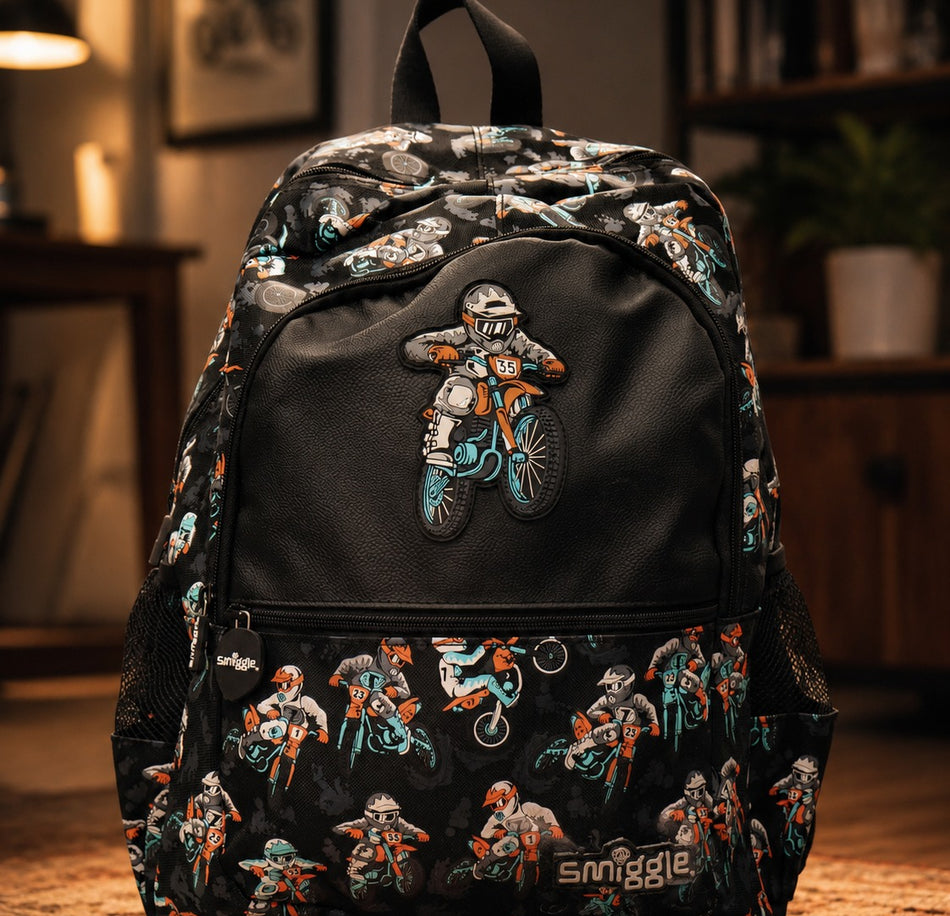 Smiggle Moto Rider School Backpack