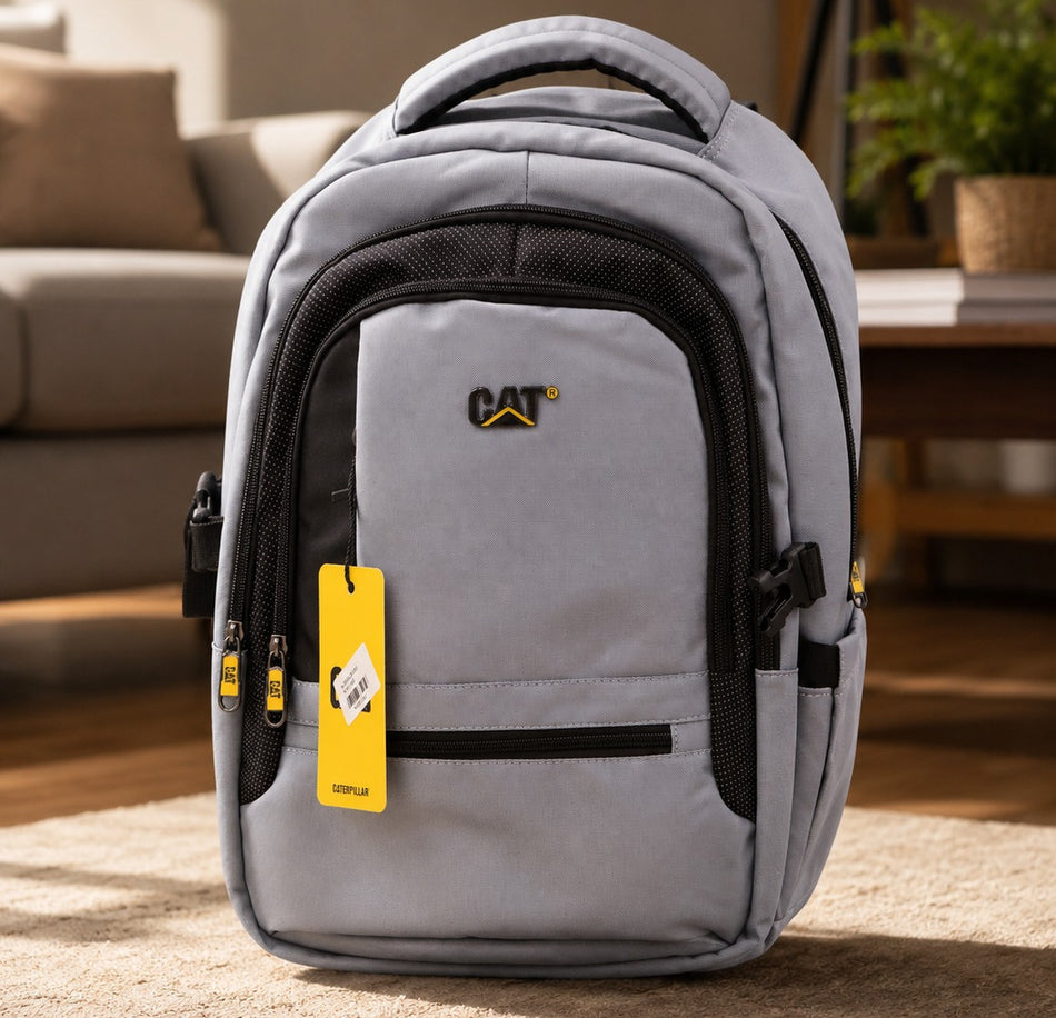 CAT Grey Classic School Backpack