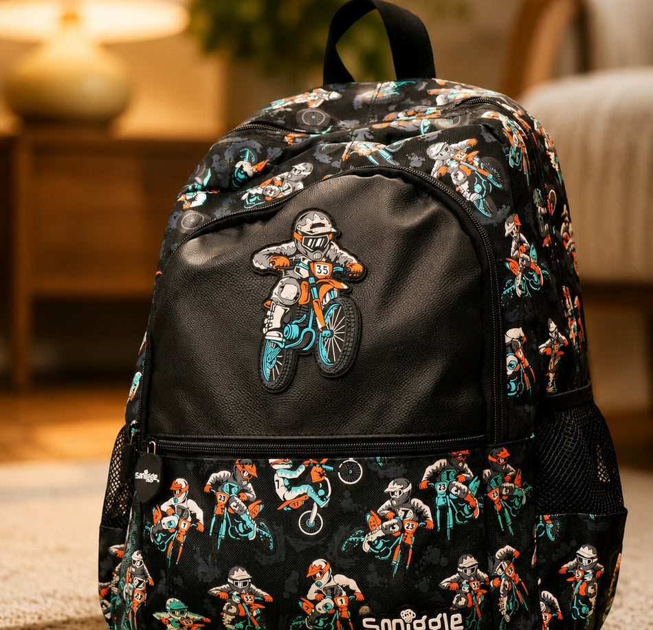 Smiggle Moto Rider School Backpack
