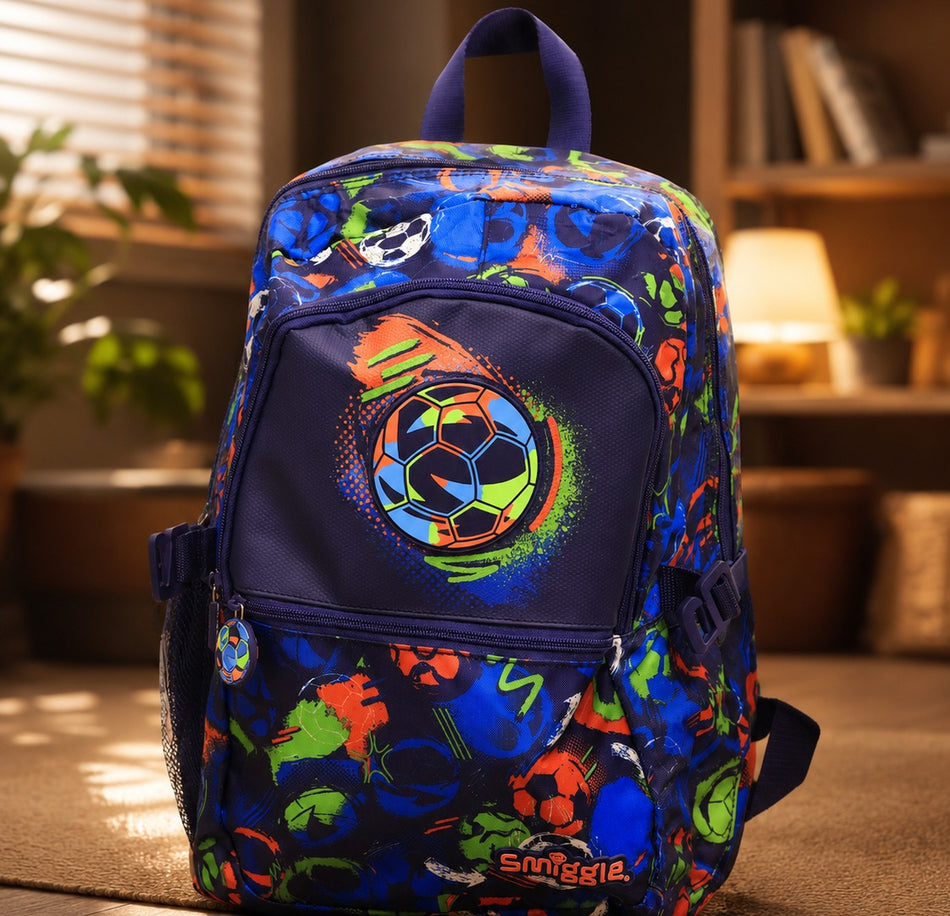 Smiggle Soccer Print Kids Backpack