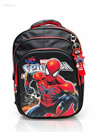 Spider-Man Kids School Backpack – Black & Red