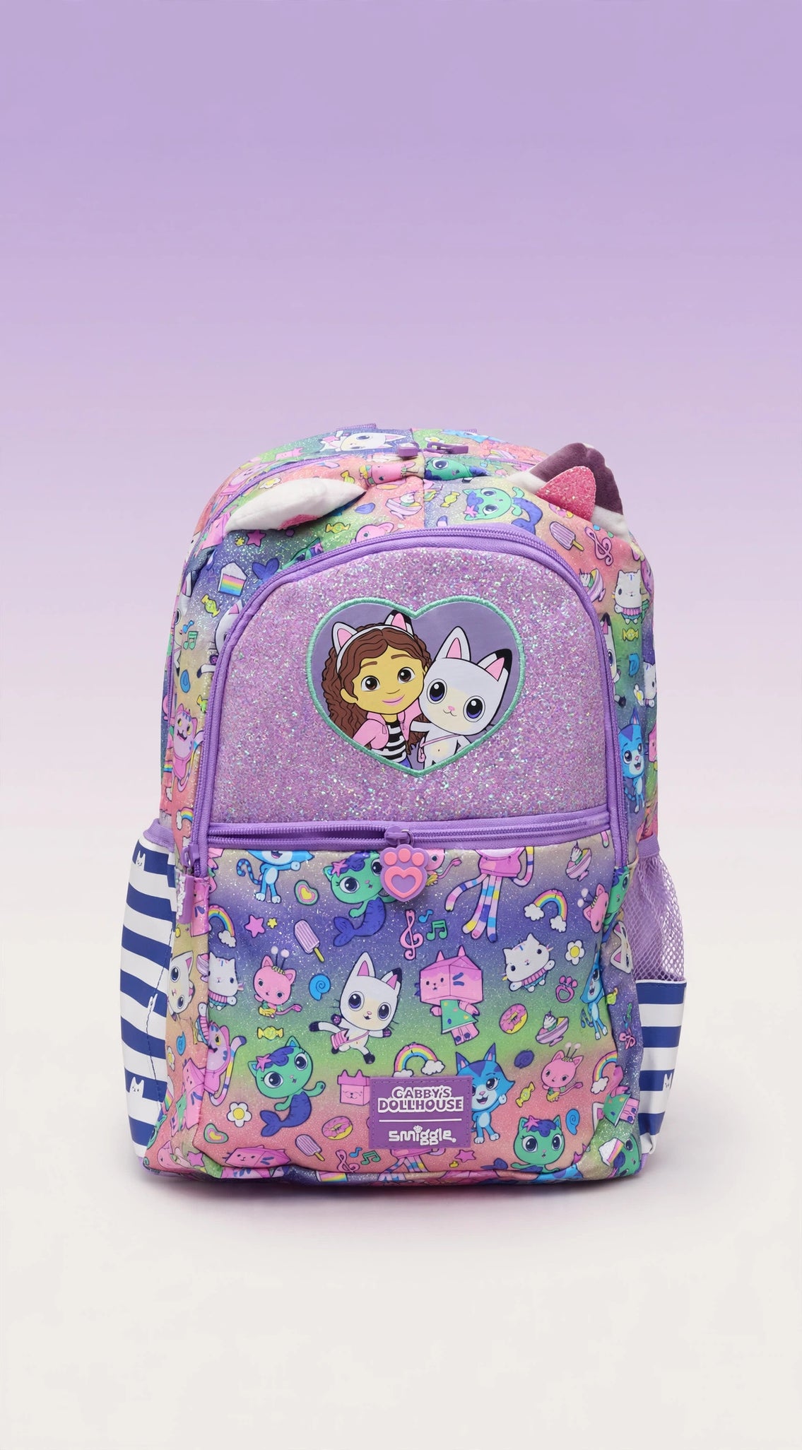 Smiggle Gabby's Dollhouse Glitter Backpack