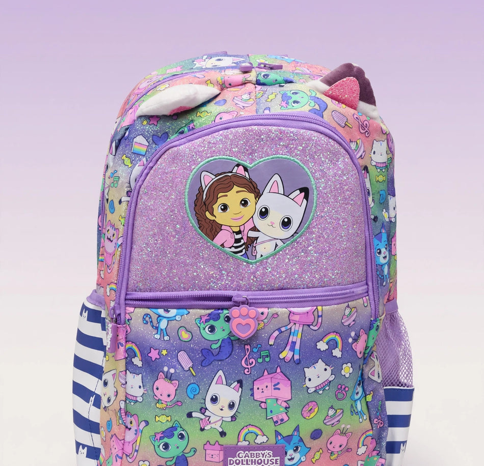 Smiggle Gabby's Dollhouse Glitter Backpack