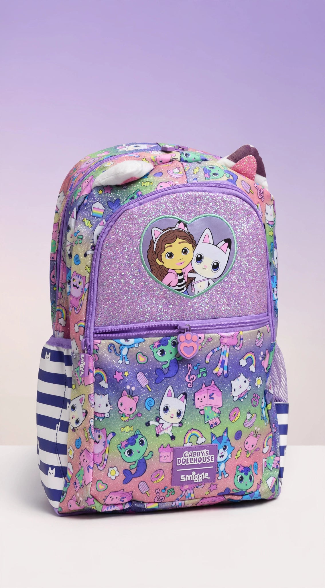 Smiggle Gabby's Dollhouse Glitter Backpack