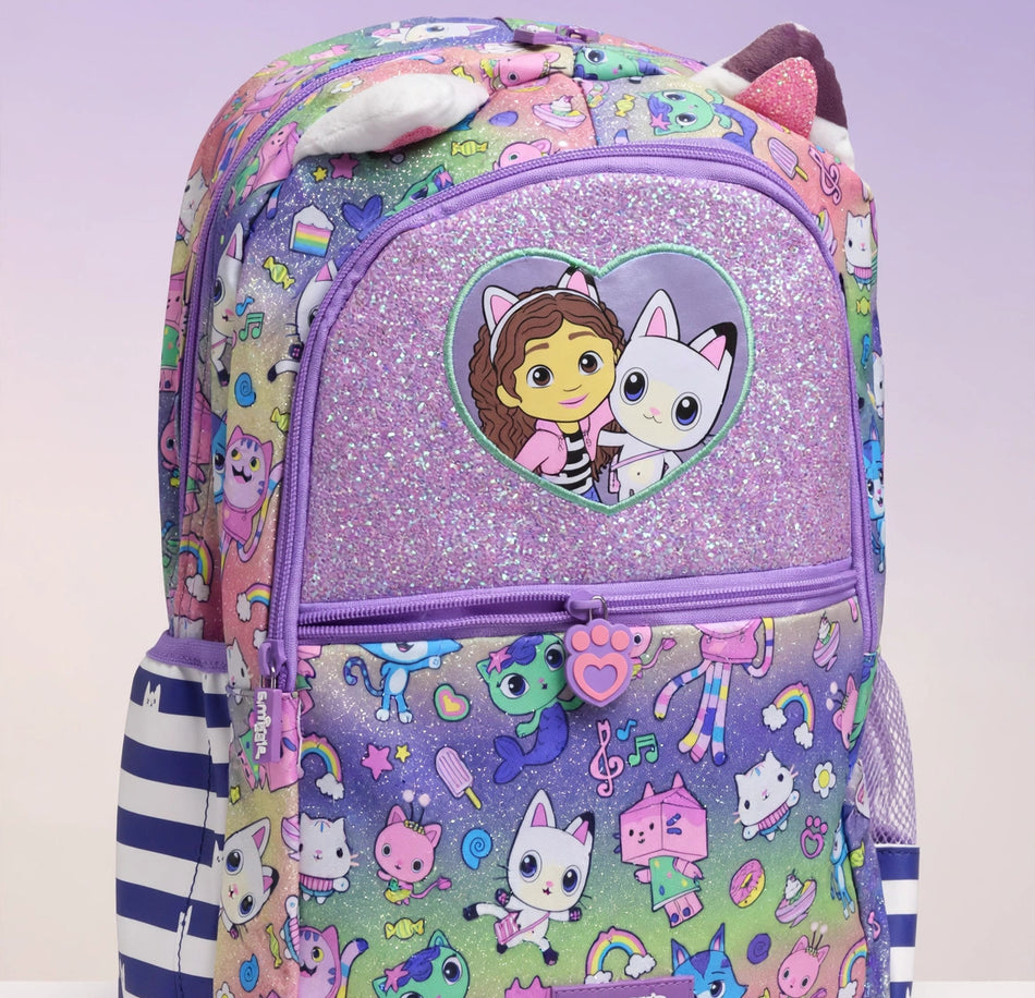 Smiggle Gabby's Dollhouse Glitter Backpack