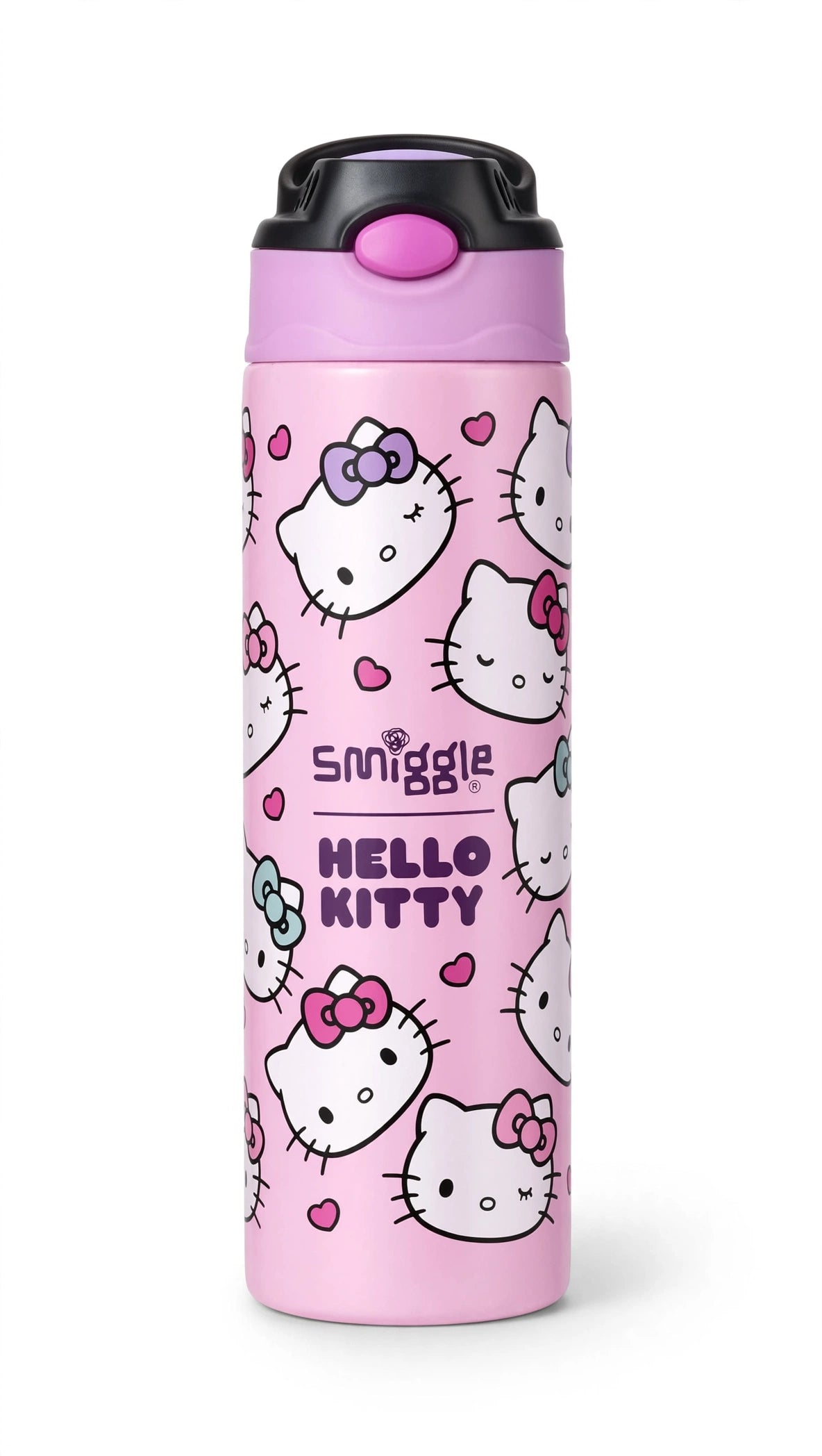 hello kitty smiggle kids water bottle - pink