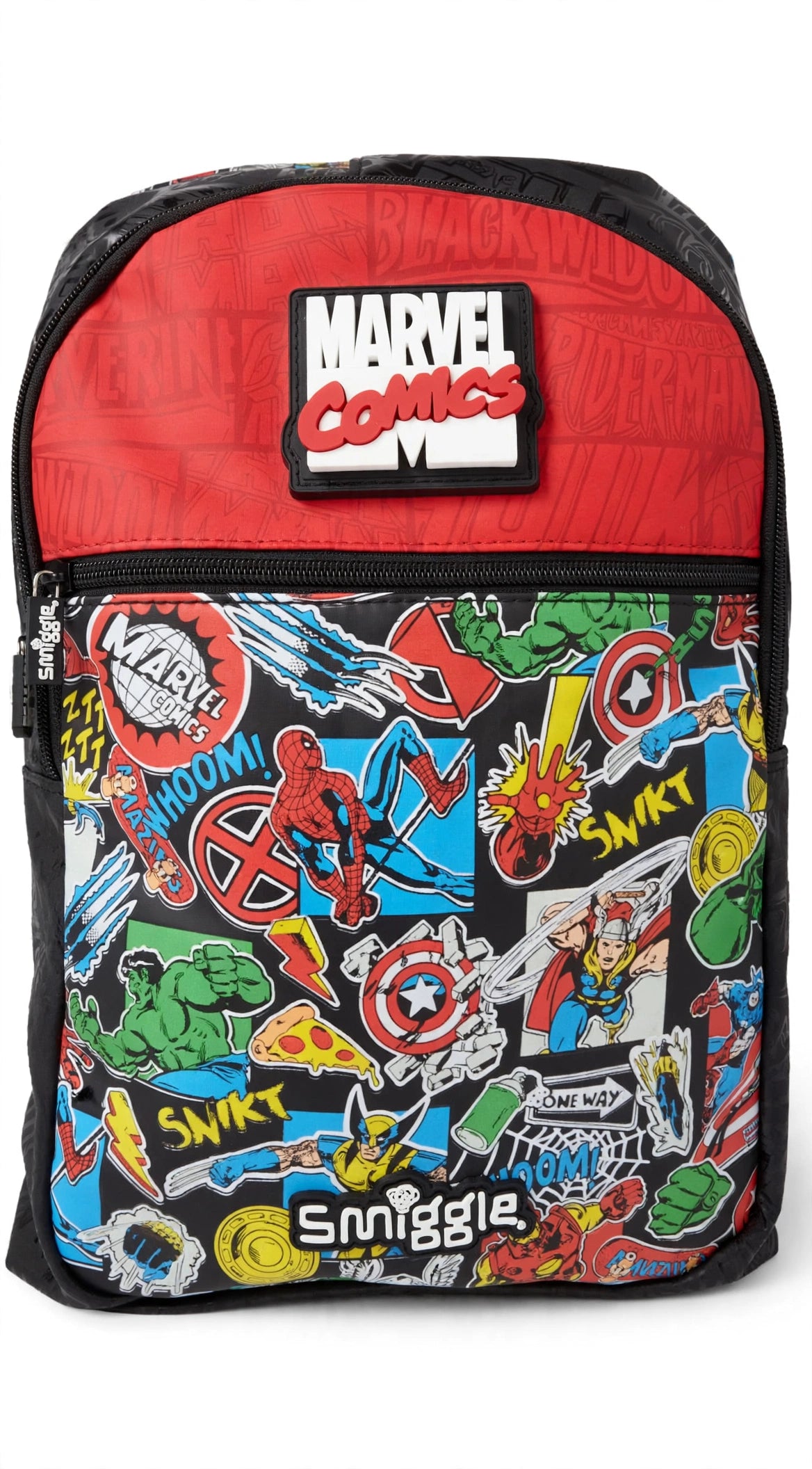 Marvel Comics Kids School Backpack – Red &amp; Black Boys Bag