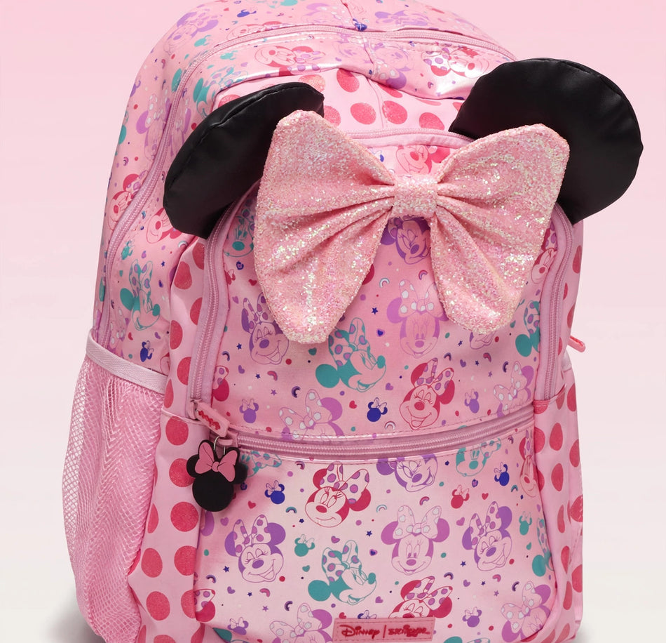 Disney Smiggle Minnie Mouse Pink Bow Backpack