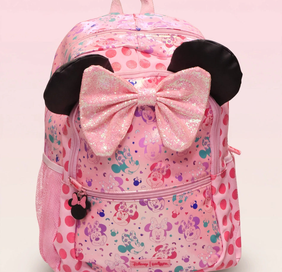 Disney Smiggle Minnie Mouse Pink Bow Backpack