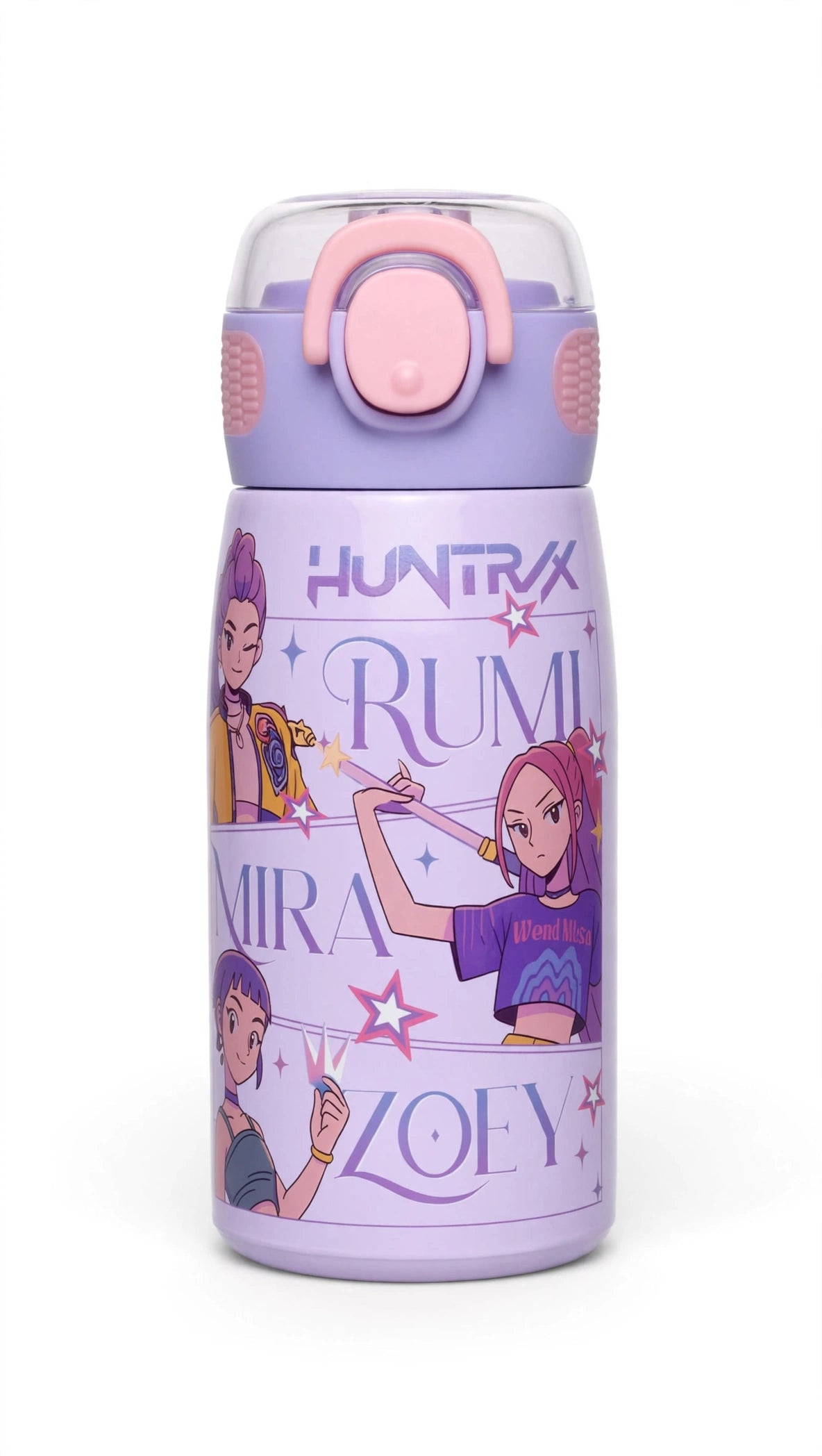 Purple Girls Water Bottle – Cute School Bottle for Kids