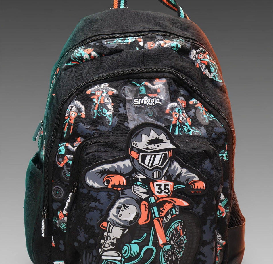 Smiggle Motocross Rider Backpack