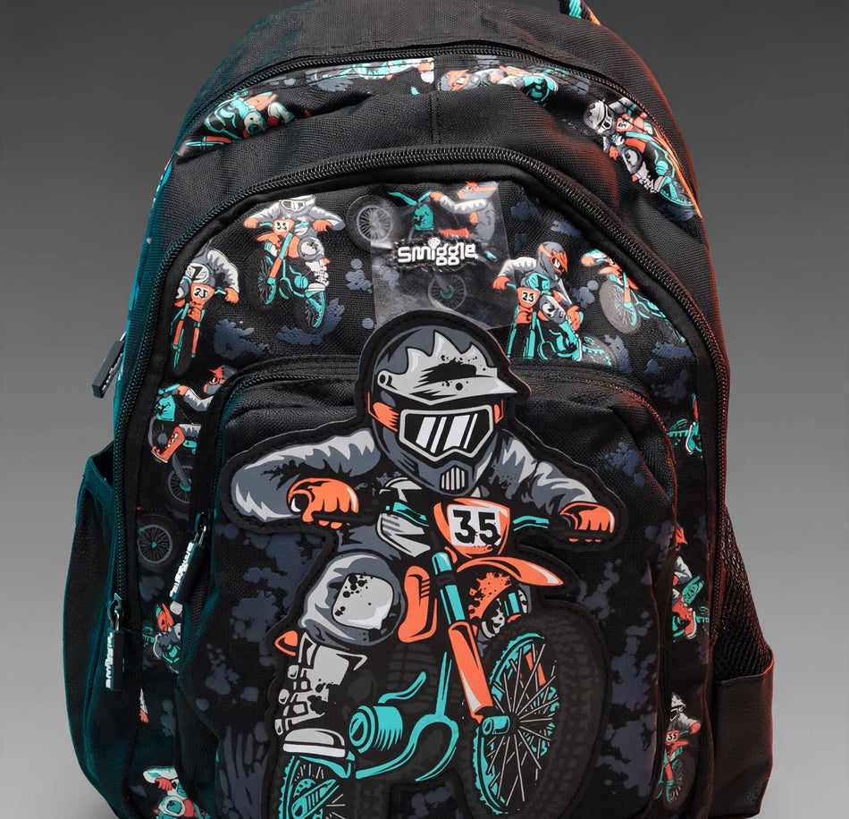 Smiggle Motocross Rider Backpack