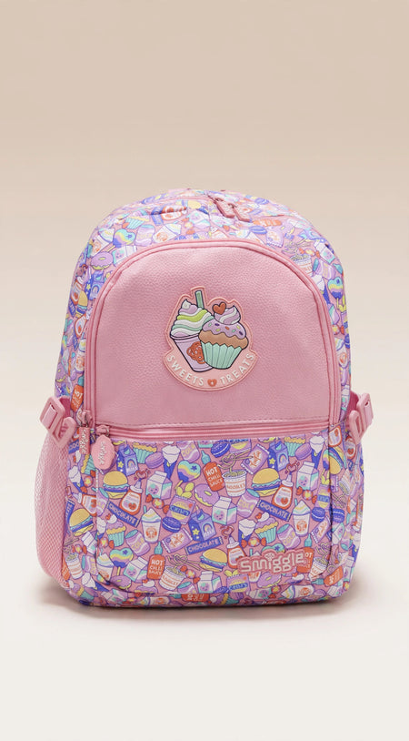 Smiggle Sweets Treats Pink School Backpack