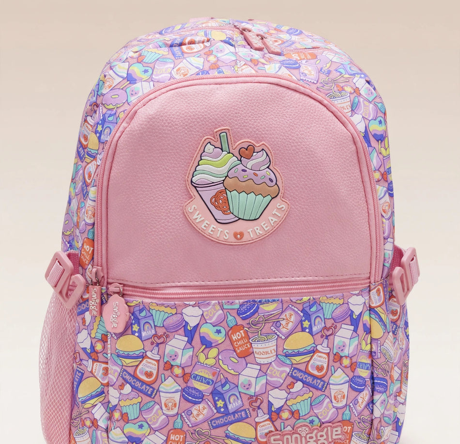 Smiggle Sweets Treats Pink School Backpack